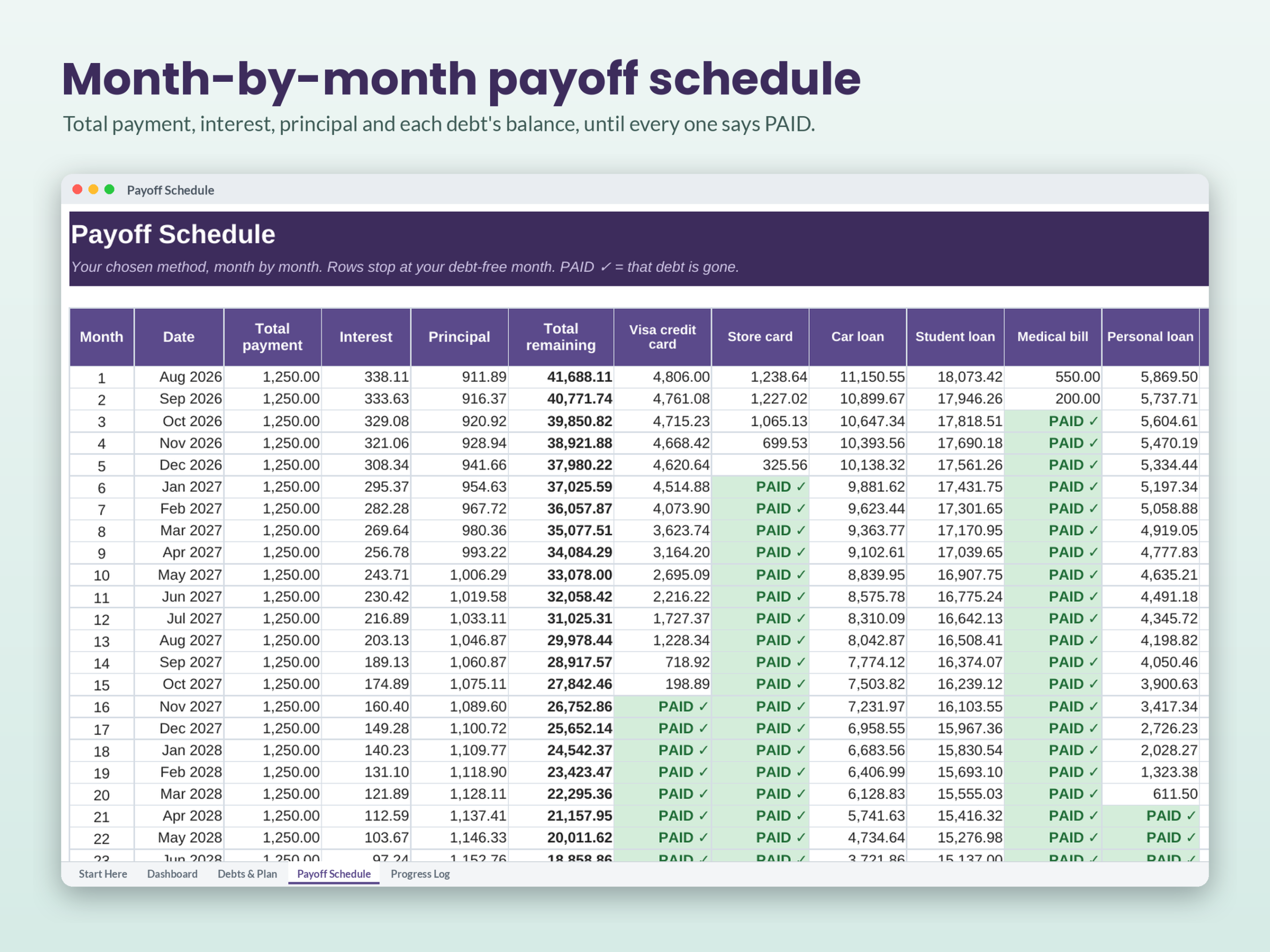 Debt Snowball Avalanche Planner - Image 3