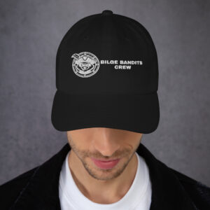 Bilge Bandits Crew Dad Hat, Embroidered Raccoon Pirate Cap, Funny Sailor Hat, Boat Crew Gift