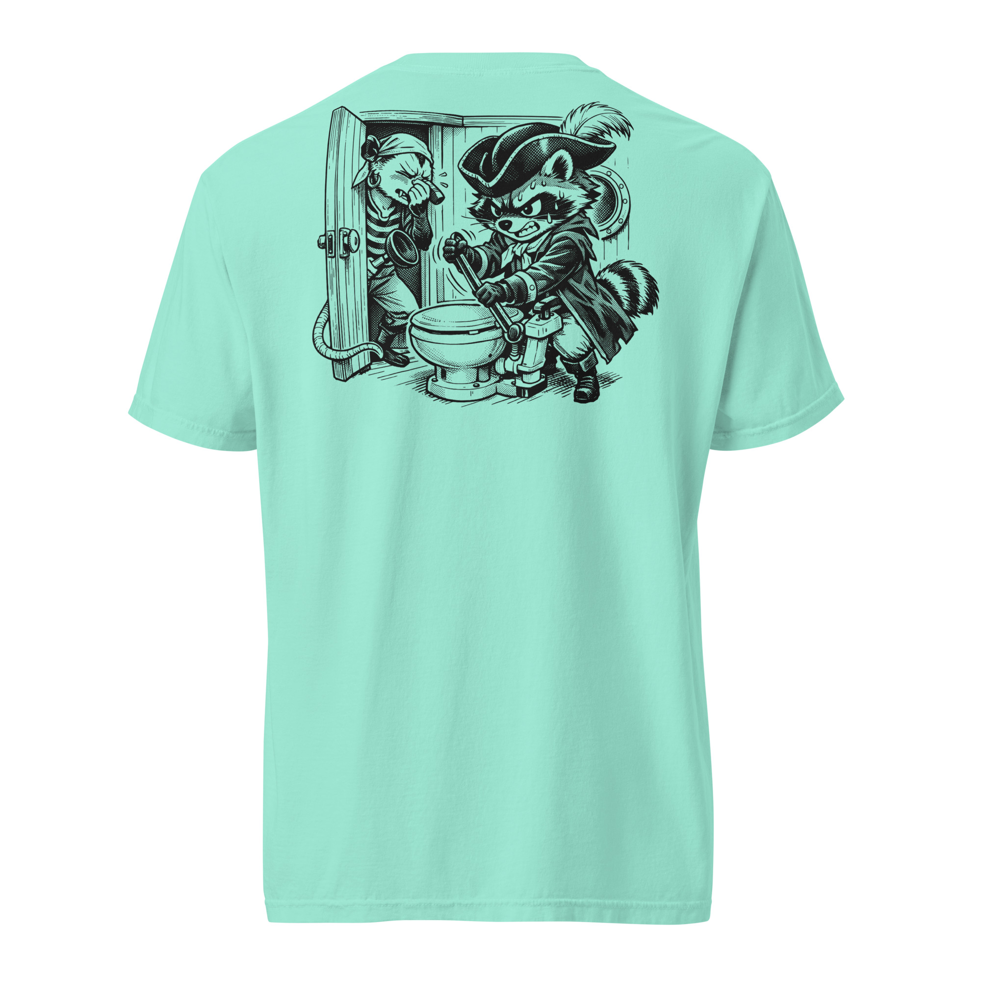 Professional Head Pumper Shirt, Funny Boat Toilet Tee, Sailor Humor Gift, Raccoon Pirate Comfort Colors Shirt - Image 19