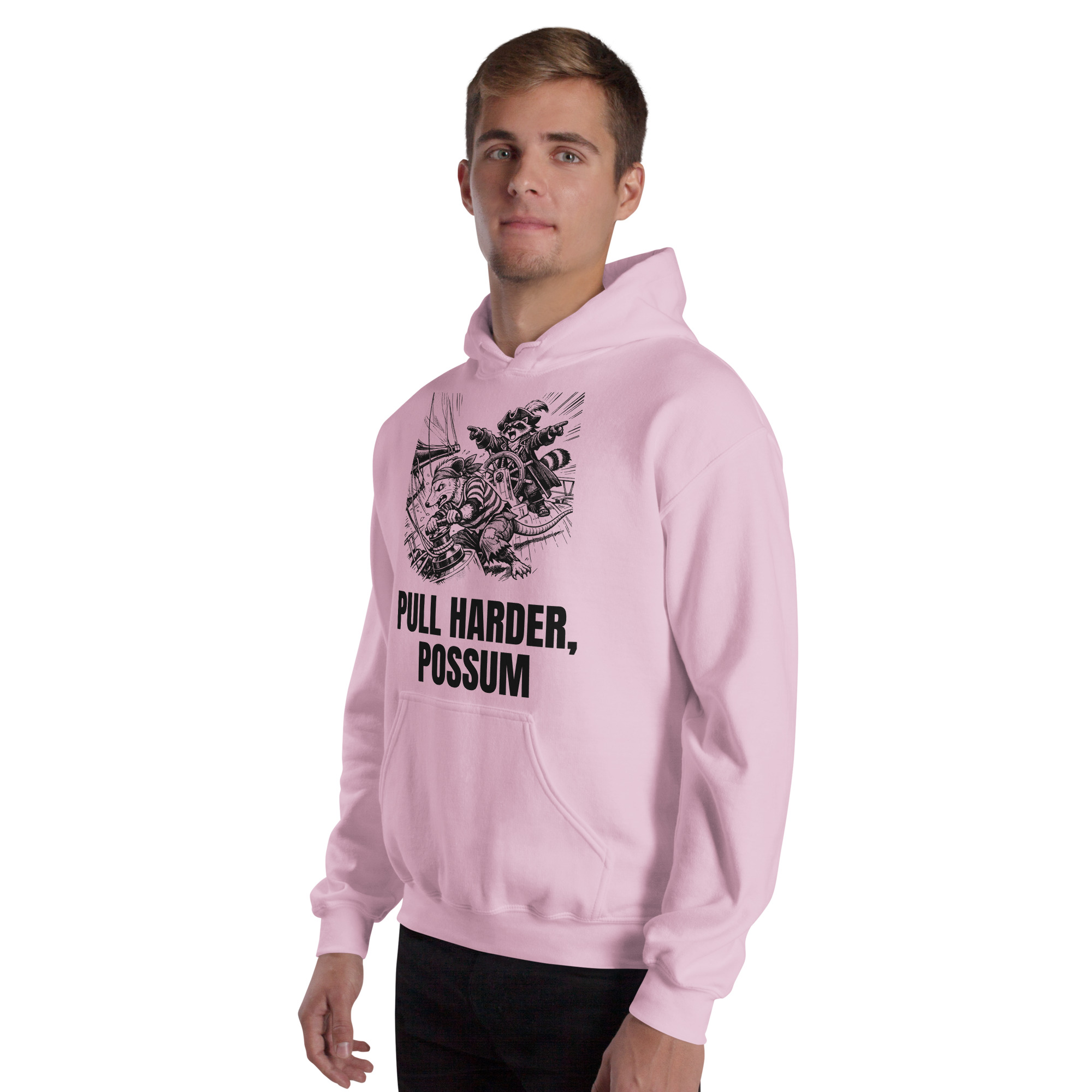 Pull Harder Possum Hoodie, Funny Sailing Sweatshirt, Raccoon Captain Sailor Gift, Boat Crew Hoodie - Image 40